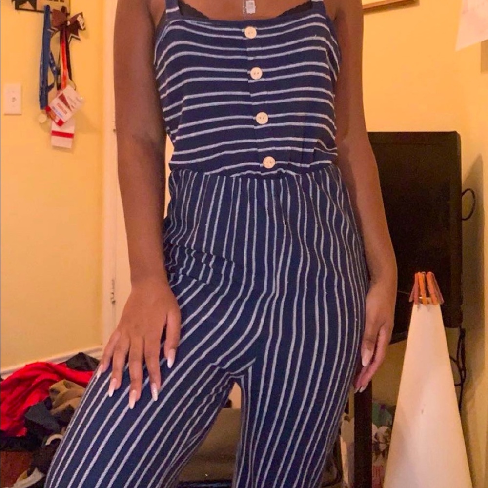 Stripped jumpsuit